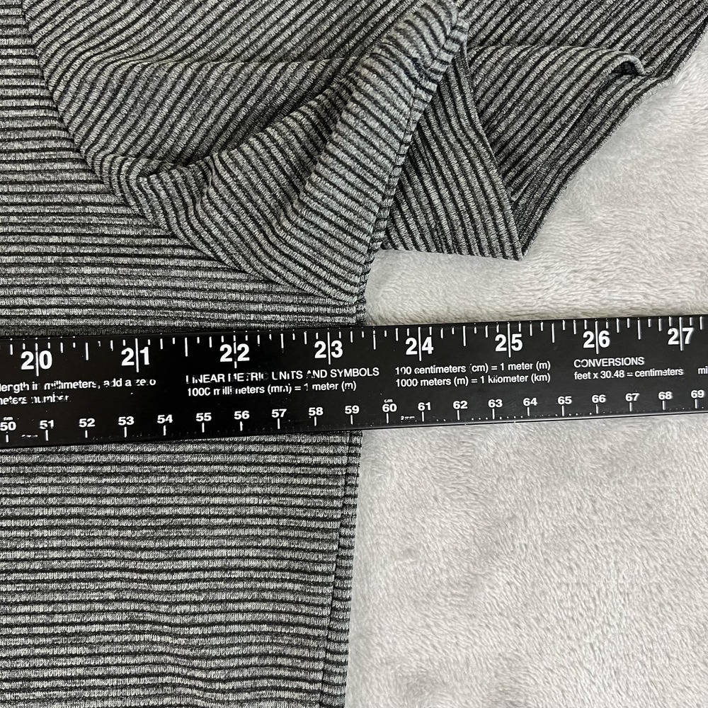 Nike Aeroreact Polo Henley Shirt Mens XL Gray Striped GolfPerformance Top - Picture 6 of 8